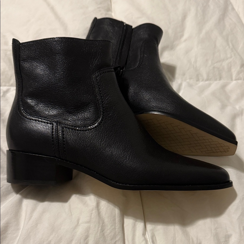 Cole Haan Black Leather Ankle Booties